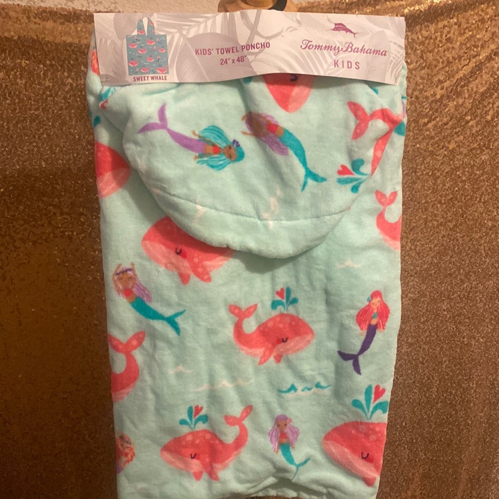 Kids towel poncho